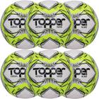 Kit C/ 6 Bolas Topper Slick Futsal Tech Fusion Impermeável