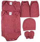 Kit C/6 Peças Roupa Bebê Menino Inverno Tecido Premium