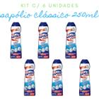 Kit c/ 6 Sapólio Líquido Cremoso 250ml Radium Clássico Bombril