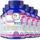 KIT C/6 Suplemento Hair Fits Cabelo e Pele 60 Cáps Fits Life