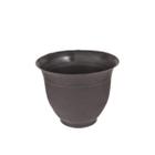 Kit C/6 Vaso Redondo 22 cm Preto Decorativo Para plantas - BRASAM