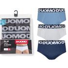 Kit c/9 cuecas d'uomo slip 100%algodão