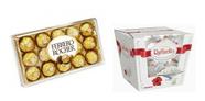 Kit C/caixa De Bombom Ferrero Rocher + Bombom Raffaello