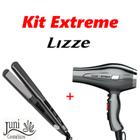 Kit C/ Prancha E Secador Lizze Extreme Cinza 110v