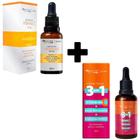 Kit c/ Sérum Facial Vitamina C e Sérum Facial 3 em 1 Max Love