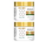 Kit C2 Máscara Super Nutrição Nutri Coco Gold Kerabrasil