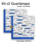 Kit c2 Pc de Guardanapo Papel Decorado Festa Decoupage 33x33cm - Wincy