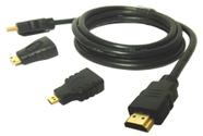 Kit Cabo 3Em1 Hdmi X Micro Mini 1.5M Para Raspberry Pi4 2Gb - Lotus