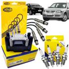 Kit Cabo + Bobina + Jogo Velas Gol G4 G5 1.0 1.6 8v Original