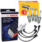 Kit Cabo Bosch + Vela NGK Fiat Palio 1.0 1.3 2000 a 2005