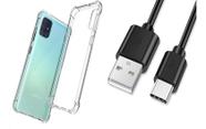 Kit Cabo Carregador Tipo C COMPATIVEL Galaxy A51 E Capinha