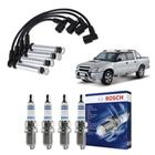 Kit Cabo E Vela de Ingnição Original Bosch Chevrolet S10 2.4 MPFI 8V Flexpower 2007 a 2012