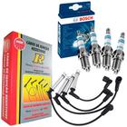 Kit Cabo NGK + Vela Bosch Polo Classic 1.8 8v 98 a 2003 - Bosch/NGK