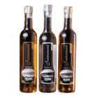 Kit Cachaça Samanaú Ouro + Prata + Ouro Envelhecida - 500ml