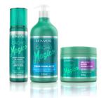 Kit Cacho Mágico Fluido 200ml + Creme Modelador 500ml + Gelatina 450g - Lowell