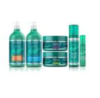 Kit Cacho Mágico Shampoo Funcional 500 ml + Creme Modelador 500 ml + Máscara Umectante 240 g + Gelatina 240 g + Fluido 200 ml + Magic Oil 60 ml Lowell