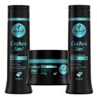 Kit Cachos Sim Haskell Shampoo e Condicionador + Máscara 300g