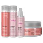 Kit Cadiveu Boca Rosa Cond+Proteína+Bye Bye Frizz Sh+Másc