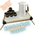 Kit Café da Manhã Garrafa Térmica na Bandeja Tramontina com Xícaras Cr