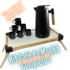 Kit Café da Manhã Garrafa Térmica na Bandeja Tramontina com Xícaras Cr