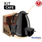 Kit Café Garrafa Térmica Suporte Filtro Açucareiro Uniterm