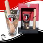 kit caipirinha clubes de futebol copo long  socador