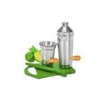 Kit Caipirinha Com 4Pç De Aluminio Escovado - Cod:Pl0100 - Plug Lar