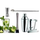 Kit Caipirinha Completão Aço Inox Coqueteleira 500Ml 6 Peças - Jcpresentes