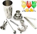 Kit Caipirinha Profissional Coqueteleira 500ml 5 Peças Inox