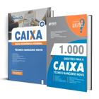 Kit caixa apostila tecnico bancario novo + 1000 questões