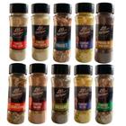 Kit Caixa com 12 potes de temperos (especiarias, condimentos)