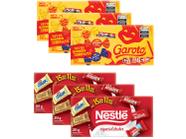 Kit Caixa de Bombom Garoto Garotices 250g - 3 Unidades + Nestlé Especialidades 251g 3 Unidades