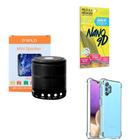 Kit Caixa De Som + Capinha Samsung A32 5G + Película 9D