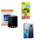 Kit Caixa De Som + Capinha Xiaomi Redminote 9T + Película 9D