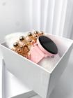 Kit caixa relógio rosa silicone led digital redondo e pulseira feminina estiloso - Filo modas
