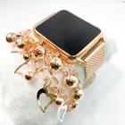 Kit caixa relógio rose gold metal led digital quadrado e pulseira feminina detalhado