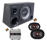 Kit Caixa Trio Sub Pioneer + 6x9 Bravox + Tl 1500 Modulo