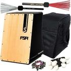 Kit Cajon Fsa Fca2501 Elétrico Standard Com Capa Canela Unha