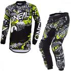 Kit Calça + Camisa Oneal Element Attack Preto/HiViz 2022