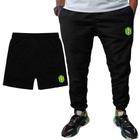 Kit Calça Tactel Jogger e Short Tactel Moda Praia Estampados