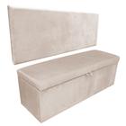 Kit Calçadeira e Painel Clean 100 cm Suede D'Rossi - DRossi