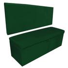 Kit Calçadeira e Painel Clean 100 cm Suede Verde D'Rossi - DROSSI