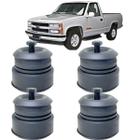 Kit calço coxim bucha borracha cabine gabine simples gm silverado gmc 3500 hd 1997 a 2003 (com ferragens e parafusos)