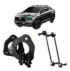 Kit Calço De Mola Dianteiro 4cm + Bieleta adapt. Fiat Toro