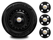 Kit Calotinha Meriva Aro 13-15 Roda Preta 4X100 4 Furos