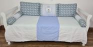 Kit Cama Babá Bicama 6 Pçs Quarto Prince Urso Príncipe Azul Bebê - POLYBABY