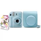 Kit Câmera Instantânea Fujifilm Instax Mini 12 + Bolsa Azul Candy + Pack 10 poses