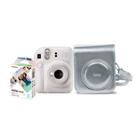 Kit Camera Instax Mini 12 com 10 filmes Branco Marfin