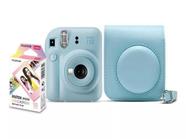 Kit Câmera Instax Mini 12 com pack 10 fotos e Bolsa Azul