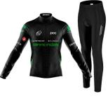 Kit Camisa Bike Cannondale Longa C/ Calça Espuma Refletivo